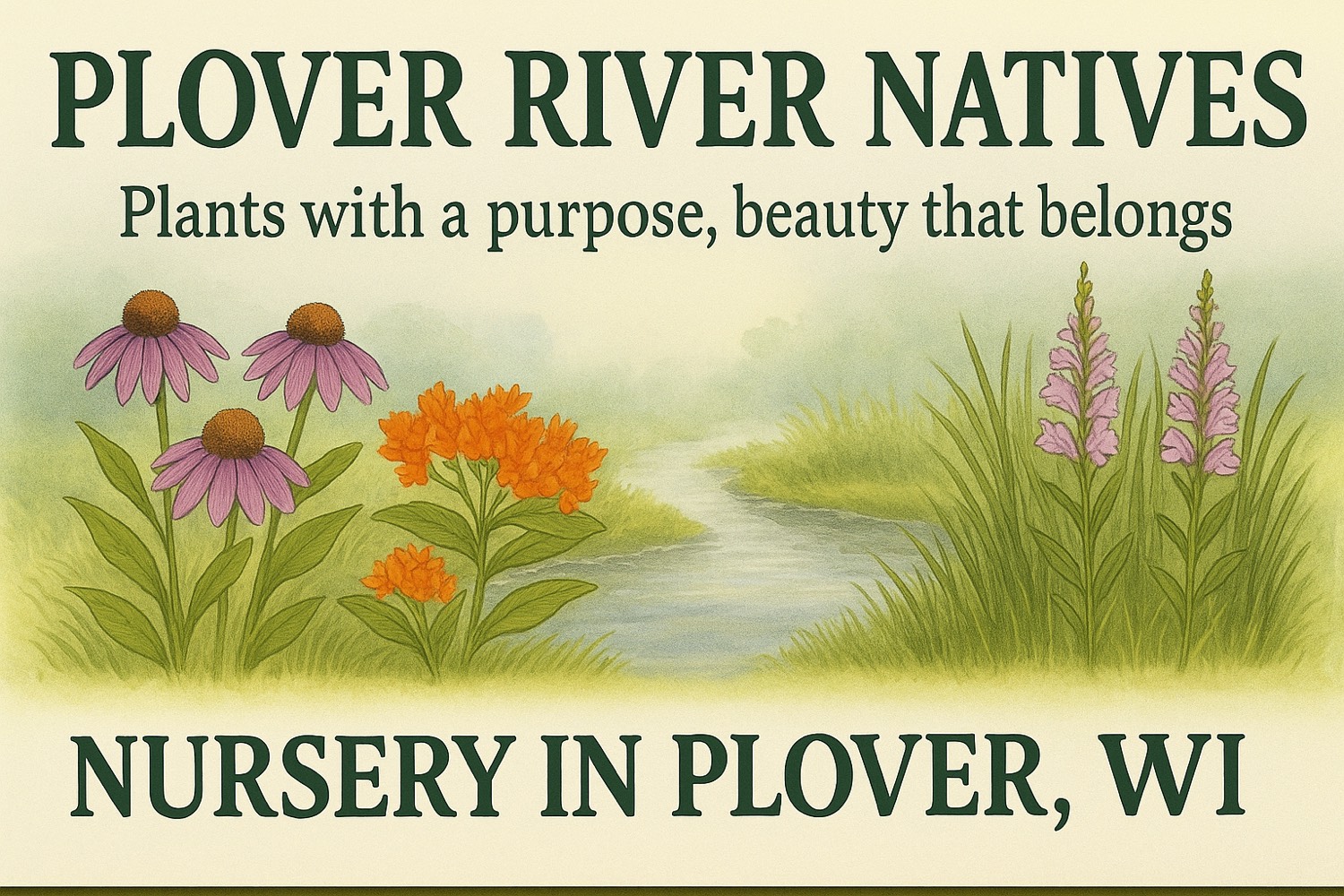 Plover River Natives Logo